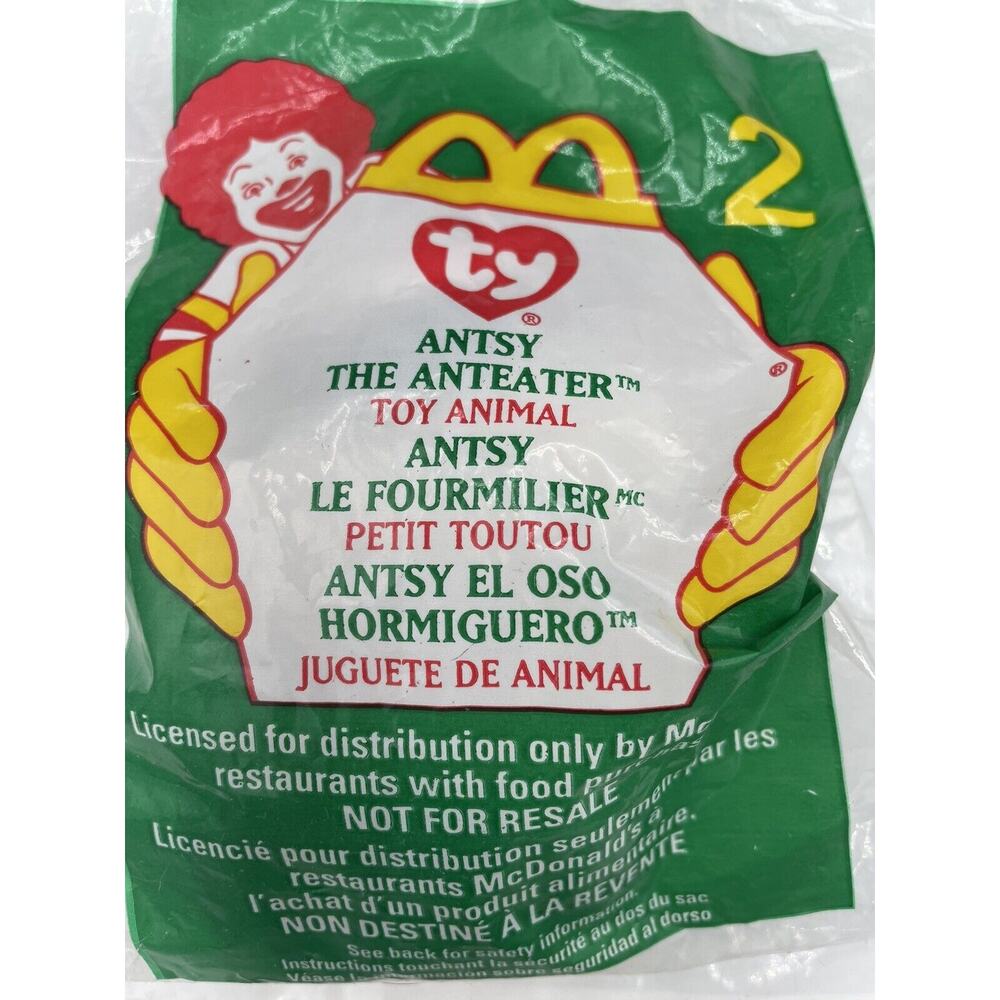 McDonald’s TY antsy the ant eater number two new old stock unopened 1122a051